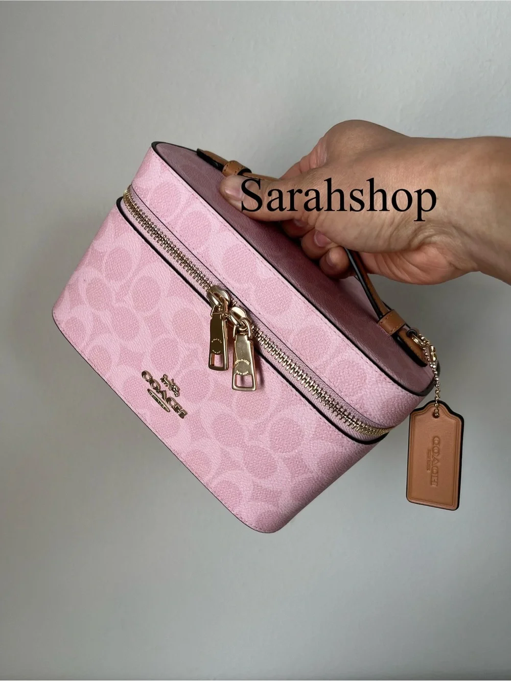 ✅Coach Cosmetic Case In Signature Canvas - Picture 5 of 10